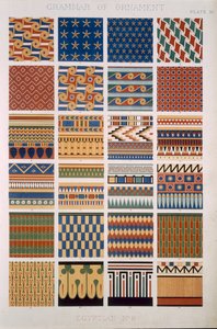 エジプシャンNo 8、プレートX、オーウェンジョーンズ著「装飾の文法」（1809-1868） 作： Owen Jones